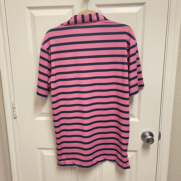 Oliver Ridley Striped Golf Polo - Picture 4 of 8